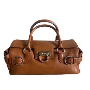 Brown leather Salvatore Ferragamo bag